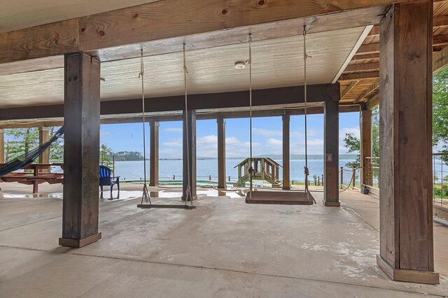 388 County Road 5597, Etoile, TX 75944 - view of pool with a water view