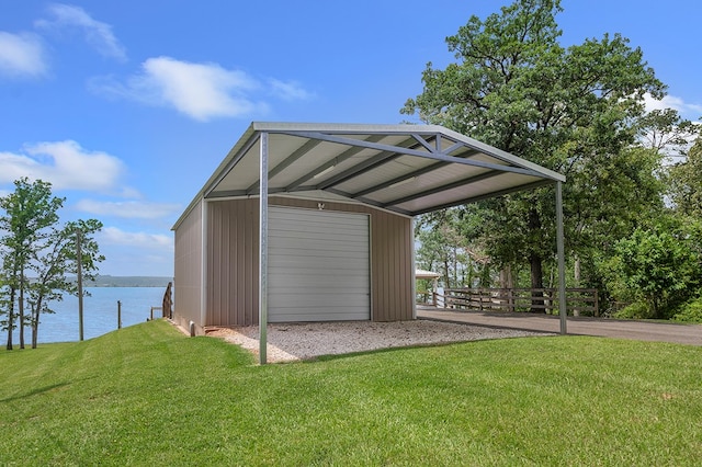388 County Road 5597, Etoile, TX 75944 - view of outdoor structure featuring a water view
