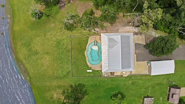 388 County Road 5597, Etoile, TX 75944 - bird's eye view of a pool