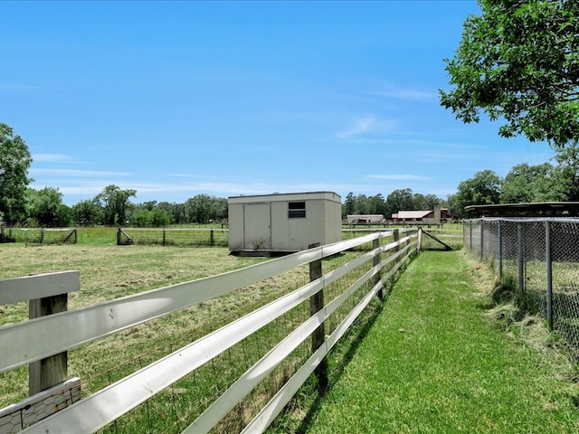 325 Evans Gann Rd, Lufkin, TX 75904 - view of yard with a storage shed and a view of rural / pastoral area