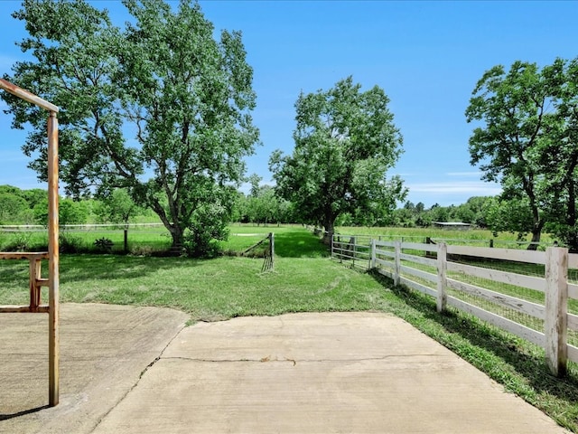 325 Evans Gann Rd, Lufkin, TX 75904 - view of yard featuring a view of countryside and a patio area