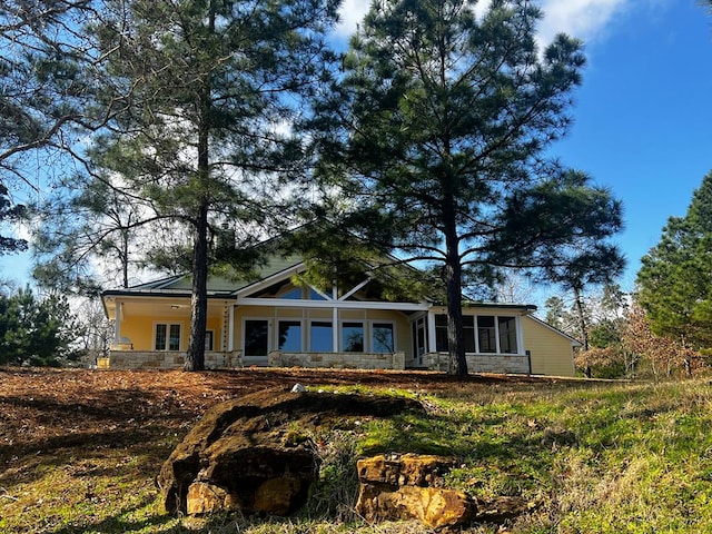 view of rear view of property