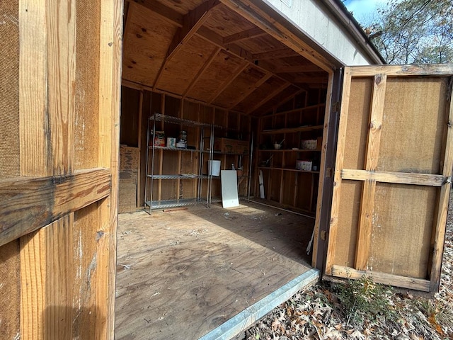 view of storage room