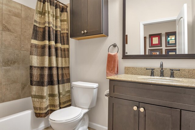 346 Northview Dr, Brookeland, TX 75931 - bathroom featuring vanity and shower / bath combo with shower curtain