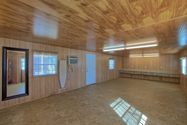 view of horse barn featuring a wall mounted air conditioner