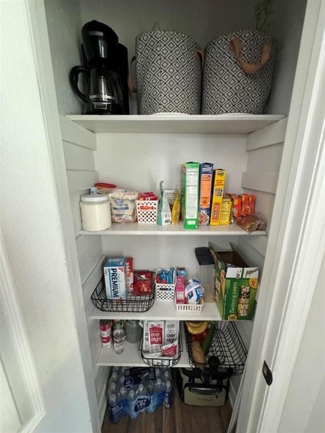 view of pantry