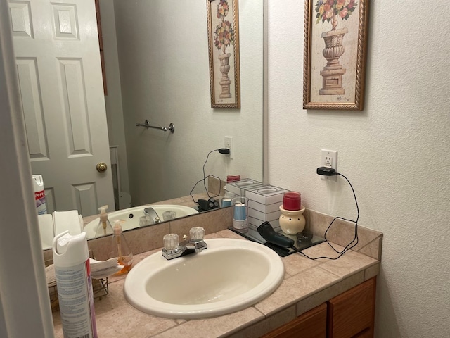 bathroom with vanity