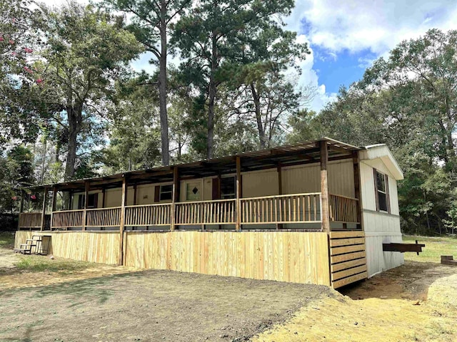 view of horse barn