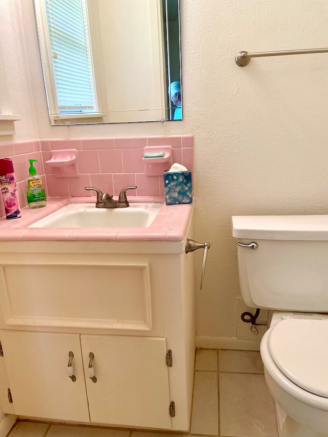 7203 Fm 326, Lufkin, TX 75901 - half bathroom with vanity and tile patterned flooring