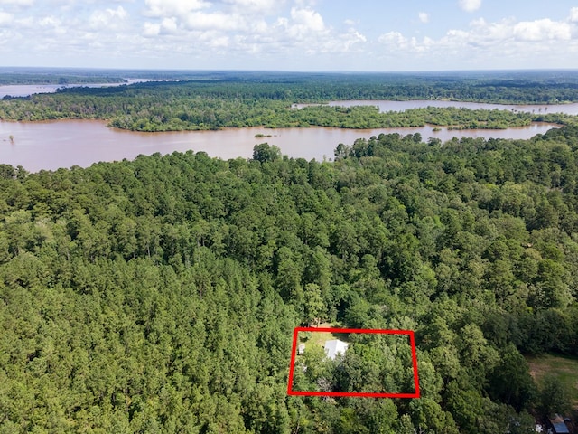 1669 Marion Ferry Rd, Huntington, TX 75949 - view of property location with a large body of water and property parcel outlined