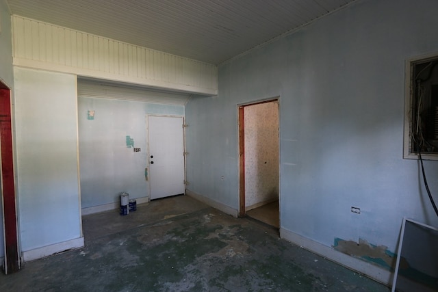 view of laundry room