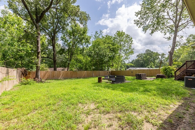225 Jerri St, Lufkin, TX 75901 - fenced backyard with stairs