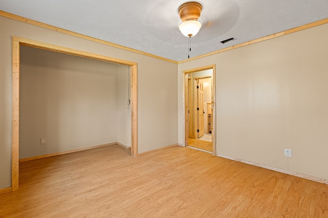 unfurnished bedroom featuring light hardwood / wood-style floors