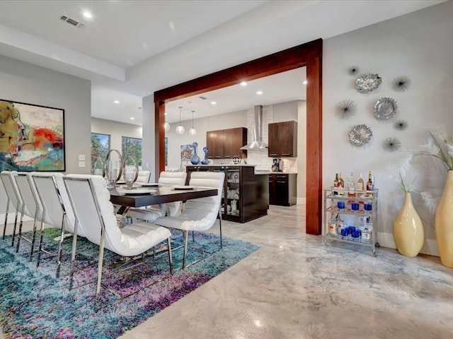 210 Mission Hills Dr, Lufkin, TX 75901 - dining space with recessed lighting and visible vents