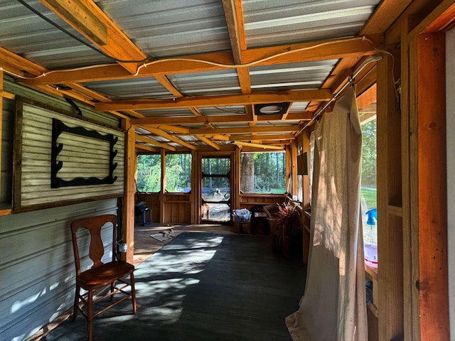 view of sunroom