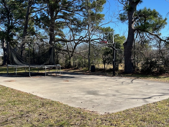 view of basketball court featuring community basketball court