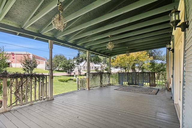 view of wooden terrace