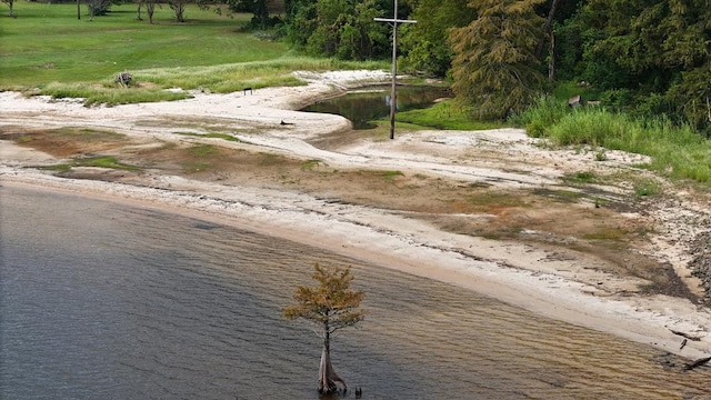 view of community featuring a water view