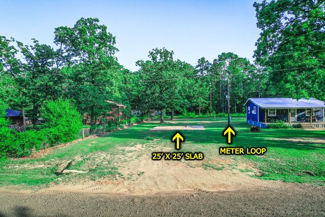 496 County Road 486, Broaddus, TX 75929 - view of property's community featuring a yard