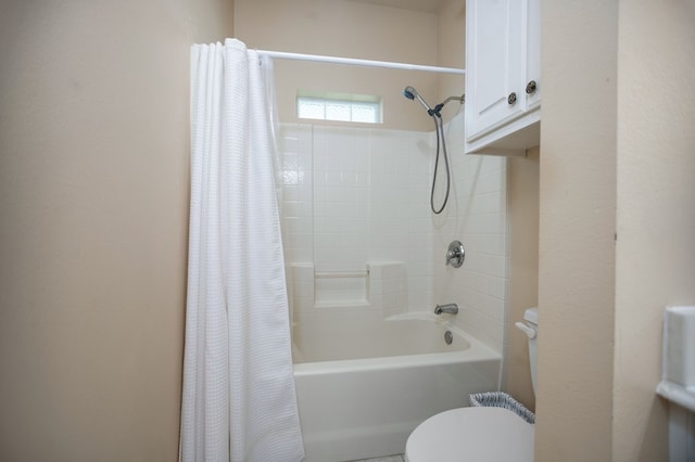120 Shady Springs Bnd, Lufkin, TX 75901 - bathroom featuring shower / tub combo with curtain and toilet