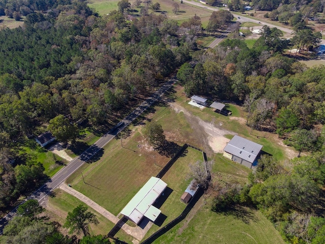 bird's eye view featuring a rural view