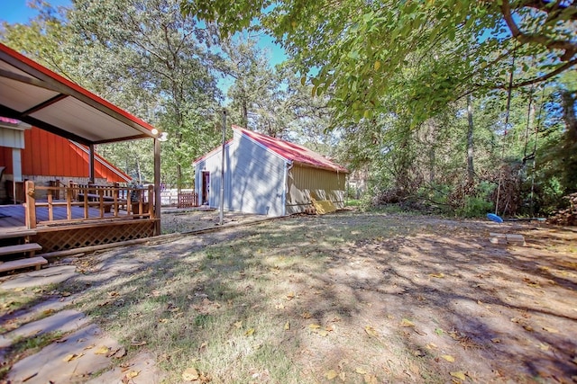 310 Karen Dr, Lufkin, TX 75904 - view of yard featuring a deck
