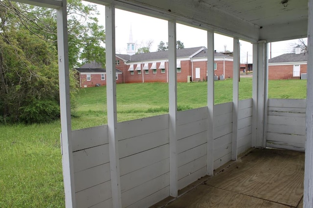 306 S Harrison, San Augustine, TX 75972 - view of unfurnished sunroom