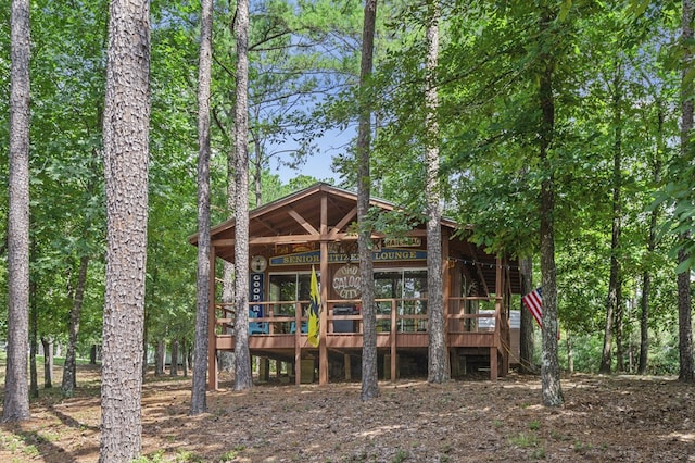 exterior space featuring a deck