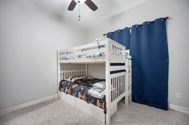 169 Shady Oaks Loop, Lufkin, TX 75904 - carpeted bedroom with baseboards and ceiling fan