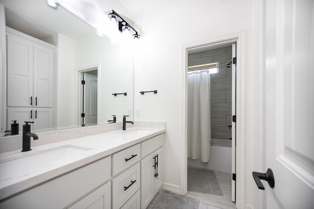 169 Shady Oaks Loop, Lufkin, TX 75904 - full bath with double vanity and shower / tub combo with curtain