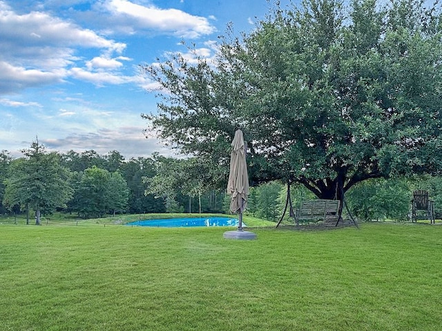 341 Red Wolf Ln, Brookeland, TX 75931 - view of grassy yard