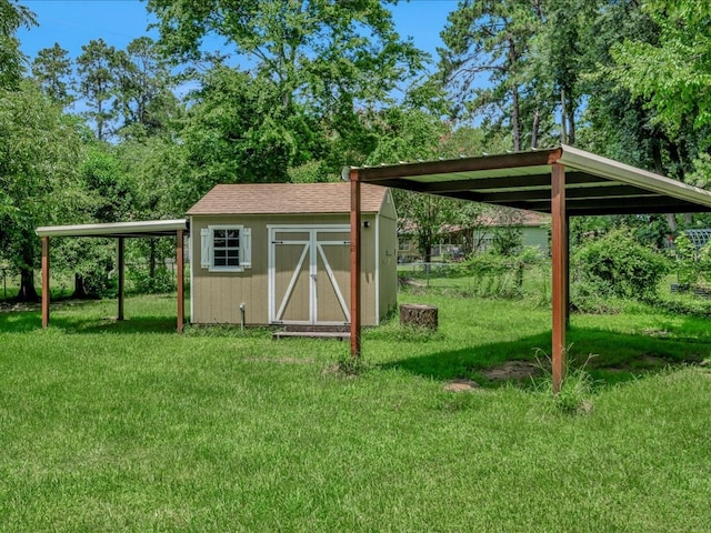 1313 Glass Ave, Diboll, TX 75941 - view of shed featuring a detached carport