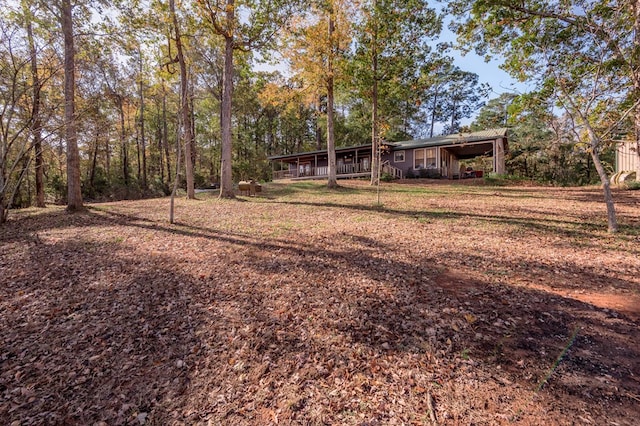 1500 New Haven Rd, Hemphill, TX 75948 - view of yard with a carport