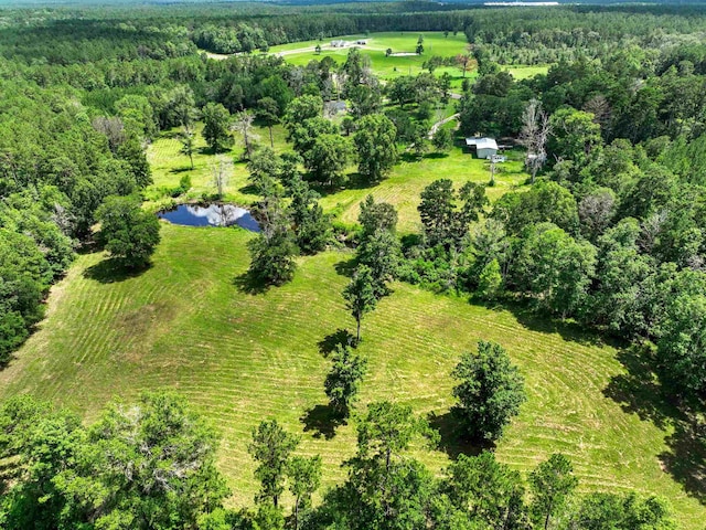 aerial view featuring a rural view