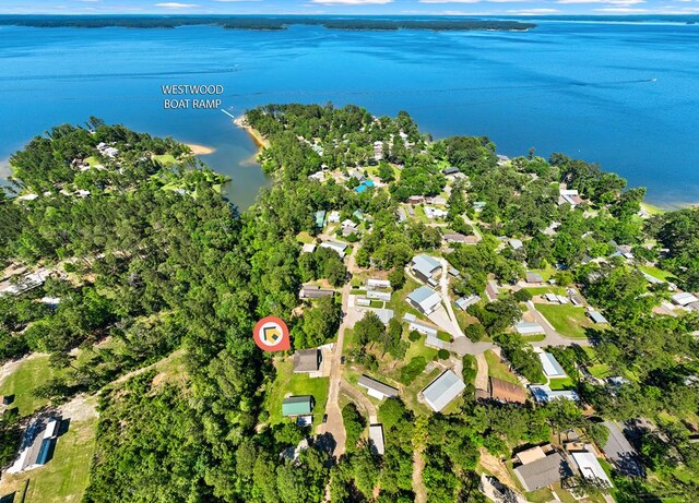 264 Wildbriar Dr, Jasper, TX 75951 - aerial view of property and surrounding area with a large body of water