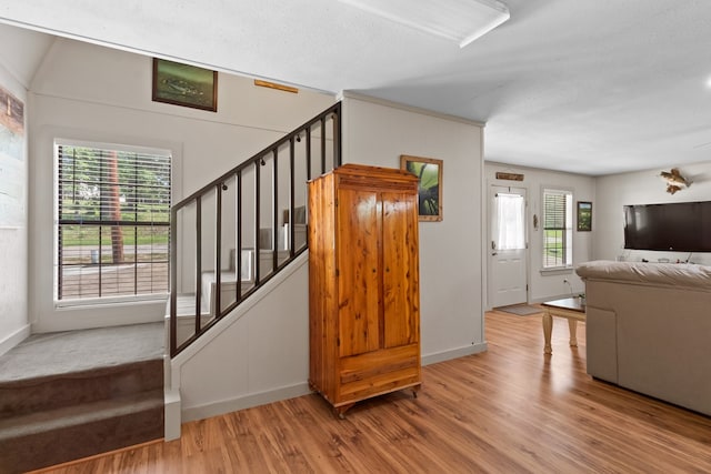 264 Wildbriar Dr, Jasper, TX 75951 - staircase with wood finished floors and baseboards