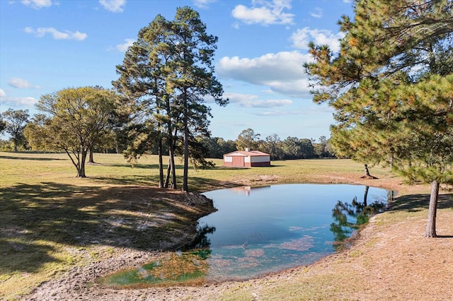 view of water feature