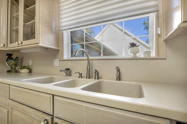 kitchen with a wealth of natural light and sink