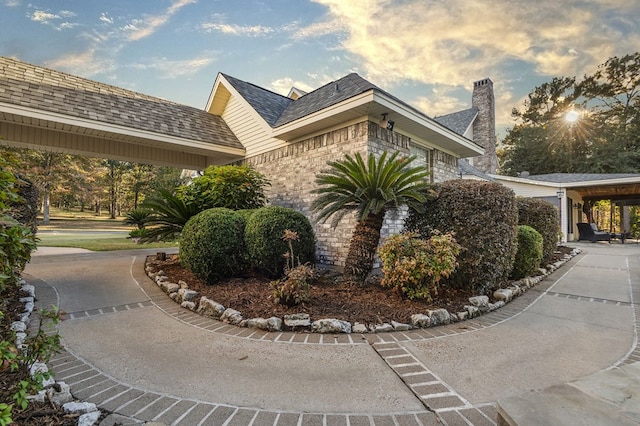 2101 Fm 1007, Brookeland, TX 75931 - view of property exterior at dusk
