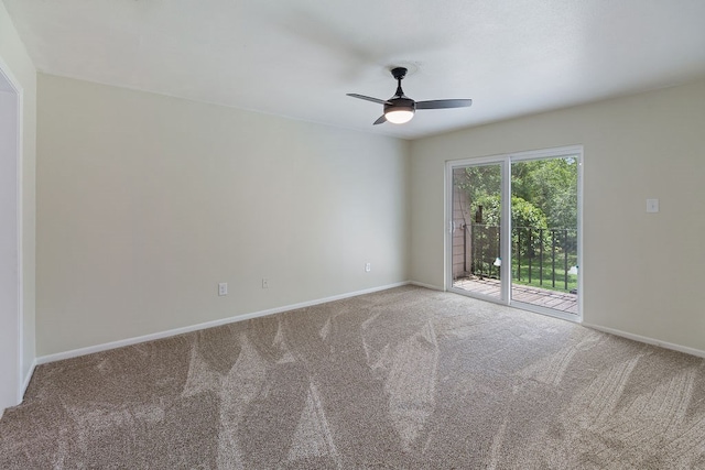 112 Westchester St, Lufkin, TX 75901 - carpeted empty room featuring a ceiling fan and baseboards