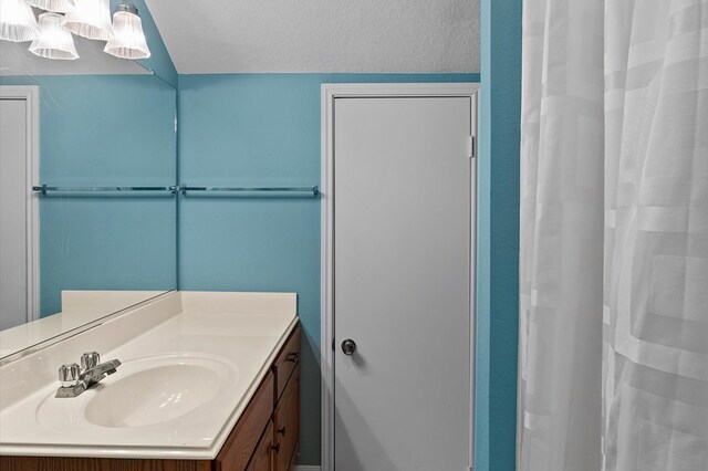 140 Eastwood Dr, Milam, TX 75959 - full bathroom with vanity and a shower with shower curtain