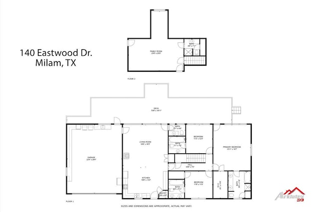140 Eastwood Dr, Milam, TX 75959 - home floor plan