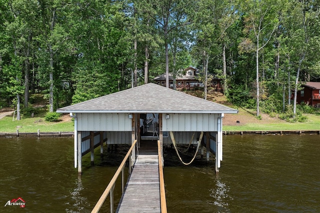 140 Eastwood Dr, Milam, TX 75959 - dock area with a water view