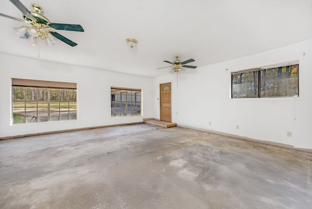 empty room featuring concrete flooring