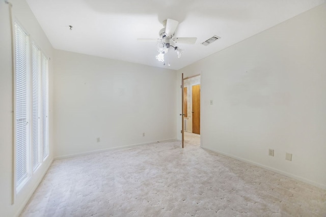 unfurnished bedroom featuring ceiling fan