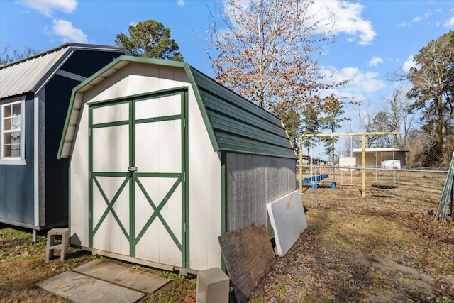 view of outbuilding