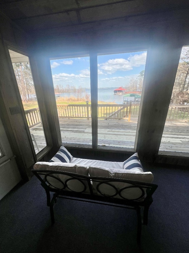 bedroom featuring access to exterior