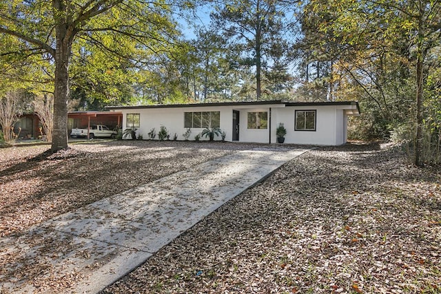 view of ranch-style home