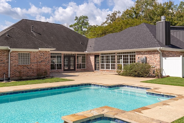 view of pool with a patio