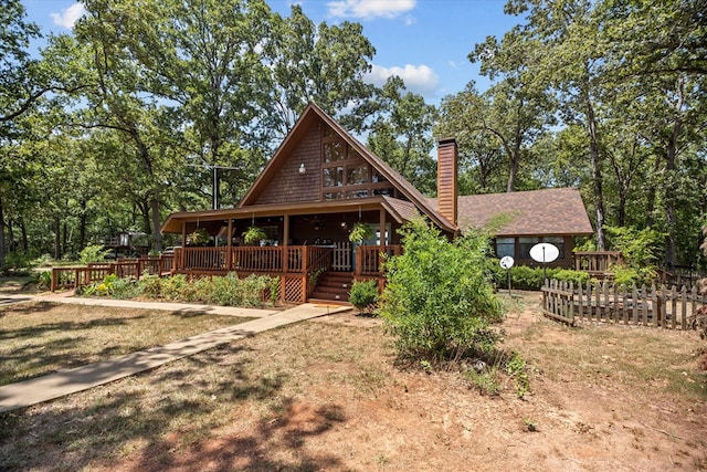 view of front of property